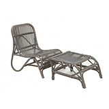 Kim Rottinkinen lepotuoli rahilla harmaa