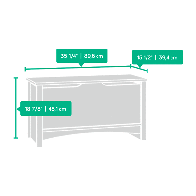 Shoal Creek säilytyskirstu valkea 411203