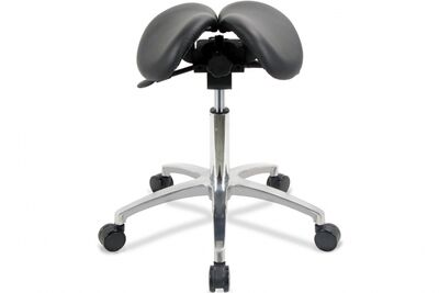 Satulatuoli kaksiosaisella istuimella Toppe 40/2 musta