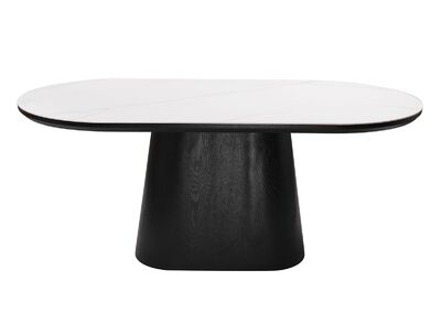 SONG ruokapöytä 180x90cm valkoinen/musta