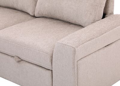 Kyöto kulmadivaan vuoteella vasemman kätinen beige
