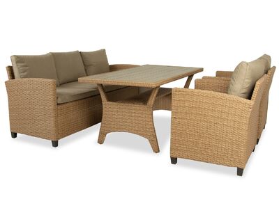 Albany puutarhasohva+pöytä+2-tuolia beige