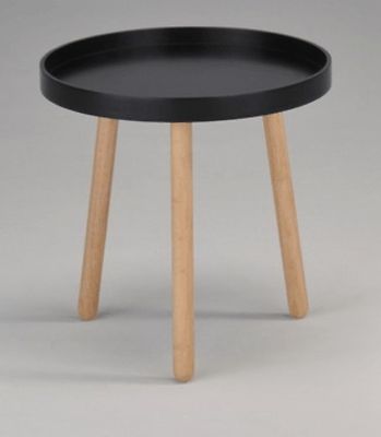 Solo 2 lamppupöytä musta/luonnonväri