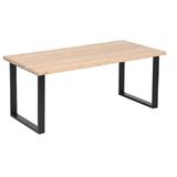 Seela lankkupöytä 180x90cm antiikkipetsattu/musta