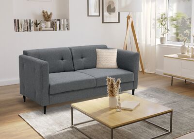 Boston 3-istuttava sohva tummanharmaa