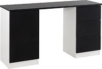 Lilja 23 työpöytä 2-osainen valkoinen/musta