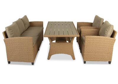Albany puutarhasohva+pöytä+2-tuolia beige