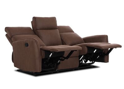 BAYFORD 3-istuttava mekanismisohva ruskea