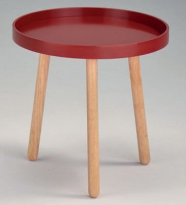 Solo 2 lamppupöytä punainen/luonnonväri