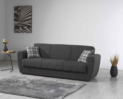 DOLCE 3-istuttava vuodesohva tummanharmaa