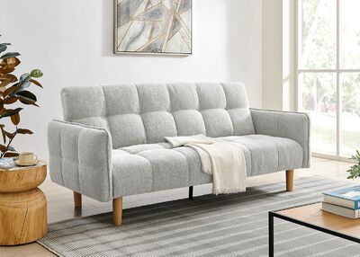 BONA 3-istuttava vuodesohva vaaleanharmaa