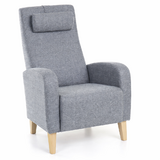 Otto lepotuoli inari 91 vaaleaharmaa / koivun väriset jalat