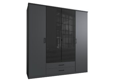 SOEST vaatekaappi 453 tummanharmaa