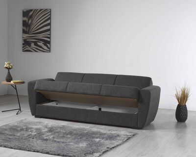DOLCE 3-istuttava vuodesohva tummanharmaa