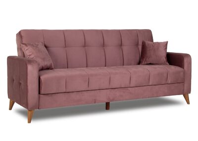 Latika 3-istuttava vuodesohva viininpunainen (Cinar 08)
