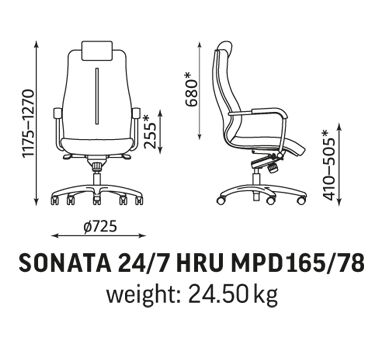 Sonata 24/7 valvomotuoli