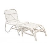 Kim Rottinkinen lepotuoli rahilla kuultovalkoinen