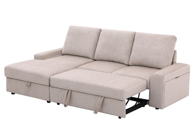 Kyöto kulmadivaan vuoteella vasemman kätinen beige
