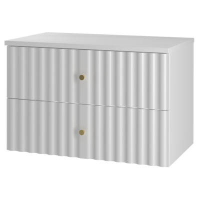 AQUA-01 Allaskaappi työtasolla 80 cm MATTA VALKOINEN