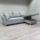 Anton kulmadivaani vuoteella Samoa 11 vaaleanharmaa