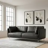 Moon 3-istuttava sohva musta