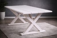 Vanamo lankkupöytä harjattu valkoinen 180cm