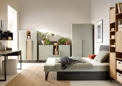 Sergio vaatekaappi vihreä