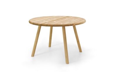Olivia ruokapöytä pyöreä 115cm lakattu mänty