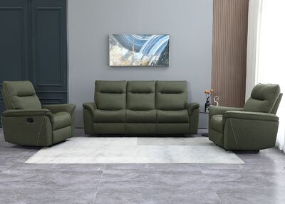 WESLEY 3-istuttava mekanismisohva vihreä