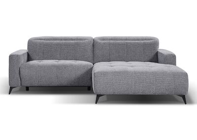 ELMIRA kulmadivaani oikean kätinen vaaleanharmaa