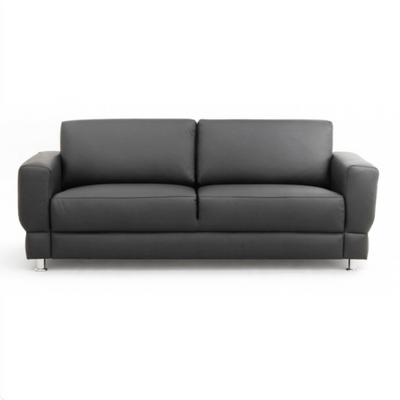 Amos 3-istuttava nahkasohva