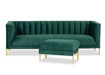 COPENHAGEN 3-istuttava sohva vihreä (Monolith 37)