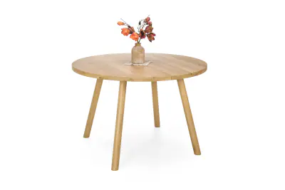 Lana pyöreä tammi lankkupöytä 115cm