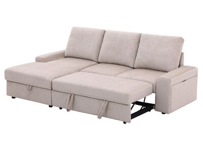 Kyöto kulmadivaan vuoteella vasemman kätinen beige