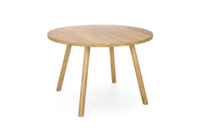 Lana pyöreä tammi lankkupöytä 115cm