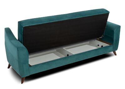 Truva 3-istuttava vuodesohva merenvihreä
