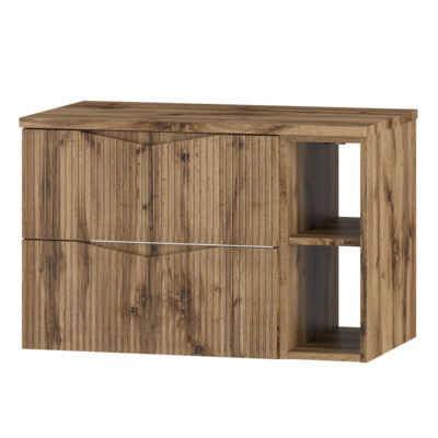 CLEO-02 Pesuallaskaappi työtasolla 80 cm tammi Wotan -setti