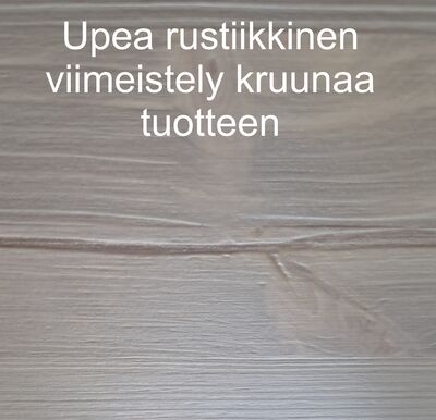 Pia ruokapöytä 200x97cm valkaistu antiikkipetsi