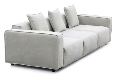 Tassel 3-istuttava sohva vaaleanharmaa