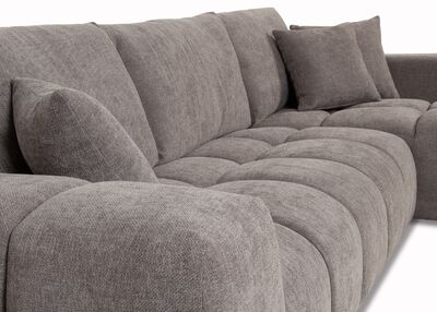 Aiden kulmadivaani oikea, tummaharmaa