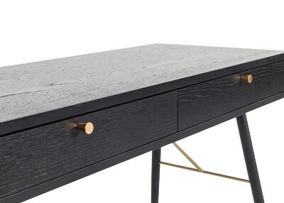 Axel kirjoituspöytä musta/kulta