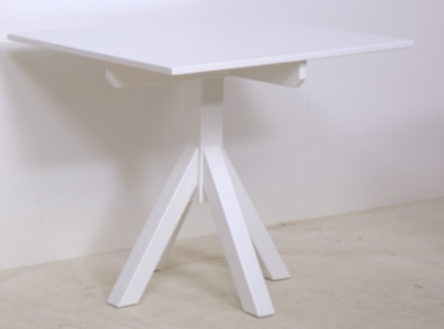 Nietos ruokapöytä 80x80 valkoinen