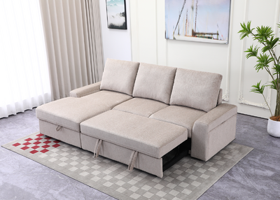 Kyöto kulmadivaan vuoteella vasemman kätinen beige