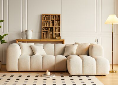 LORELEI kulmadivaani oikea beige