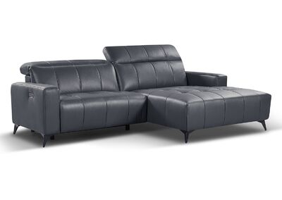 Elmira kulmadivaani oikean kätinen tummanharmaa