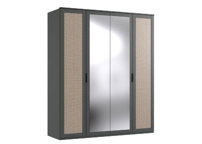 WIEN vaatekaappi 568 tummanharmaa