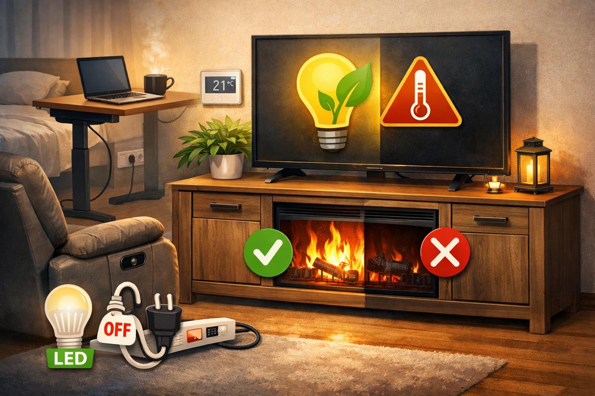 Kuinka säästää sähköä arjessa - myös huonekaluilla?