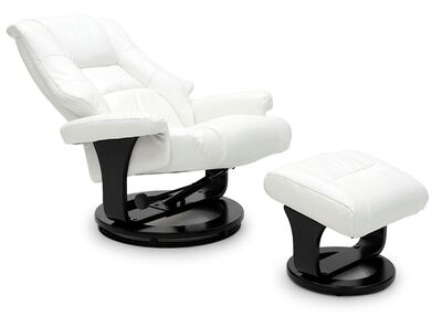 Benson tv-tuoli+rahi valkoinen