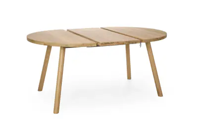 Lana pyöreä tammi lankkupöytä 115cm