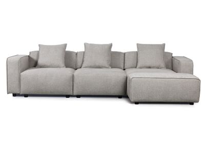 Tassel 3-istuttava sohva vaaleanharmaa